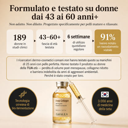 GHALEA -Siero Coreano al Collagene di Seta Effetto lifting fin dalla prima applicazione