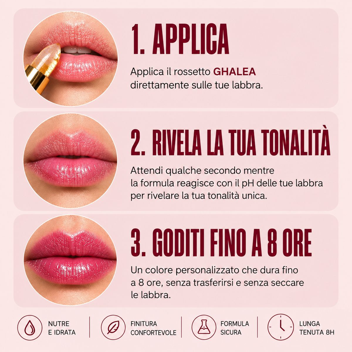 GHALEA - Rossetto pH per Labbra Mature
