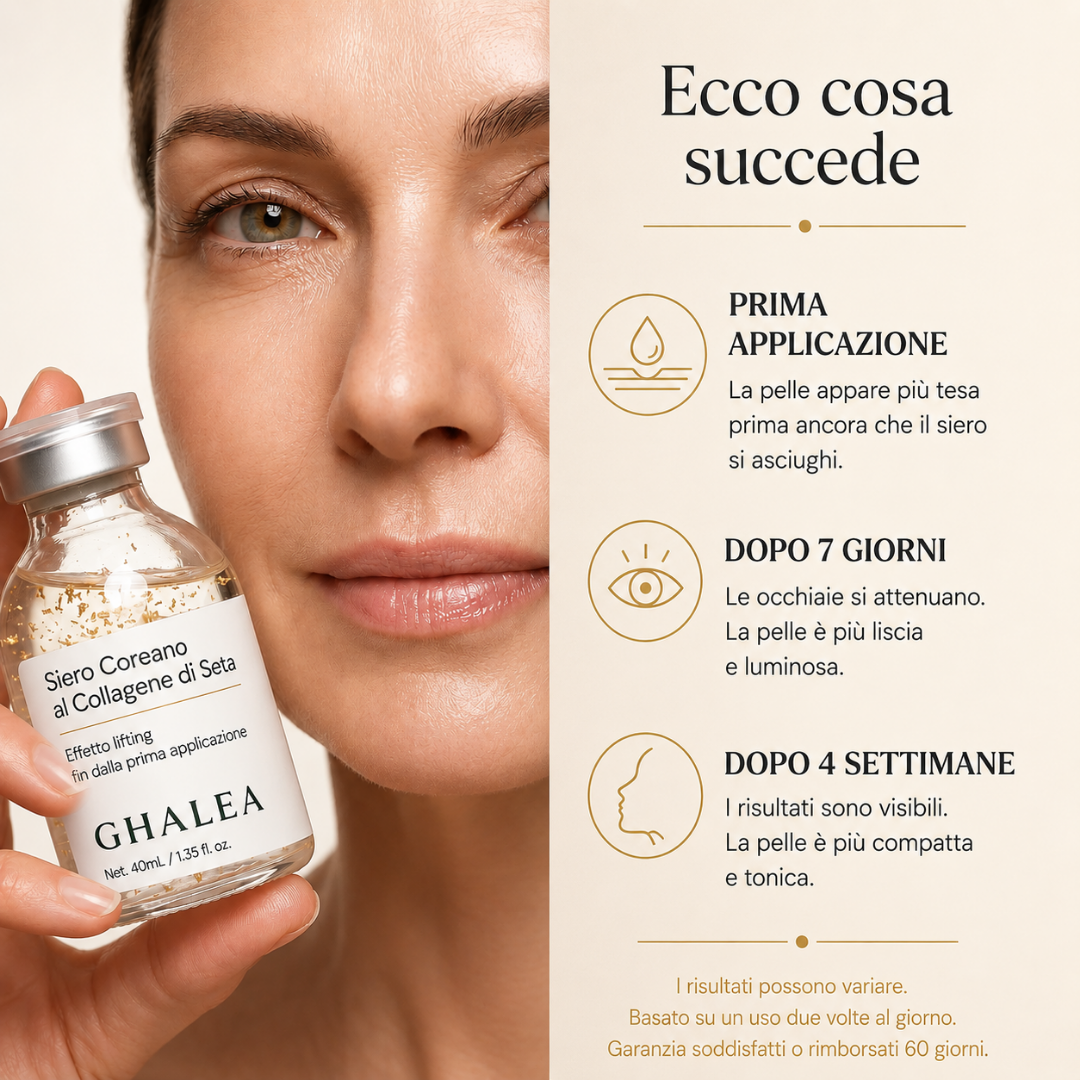GHALEA -Siero Coreano al Collagene di Seta Effetto lifting fin dalla prima applicazione